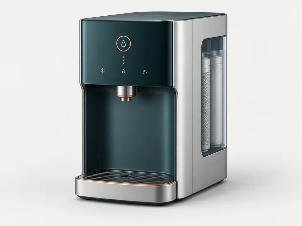 Concept image of a purifier-dispenser application